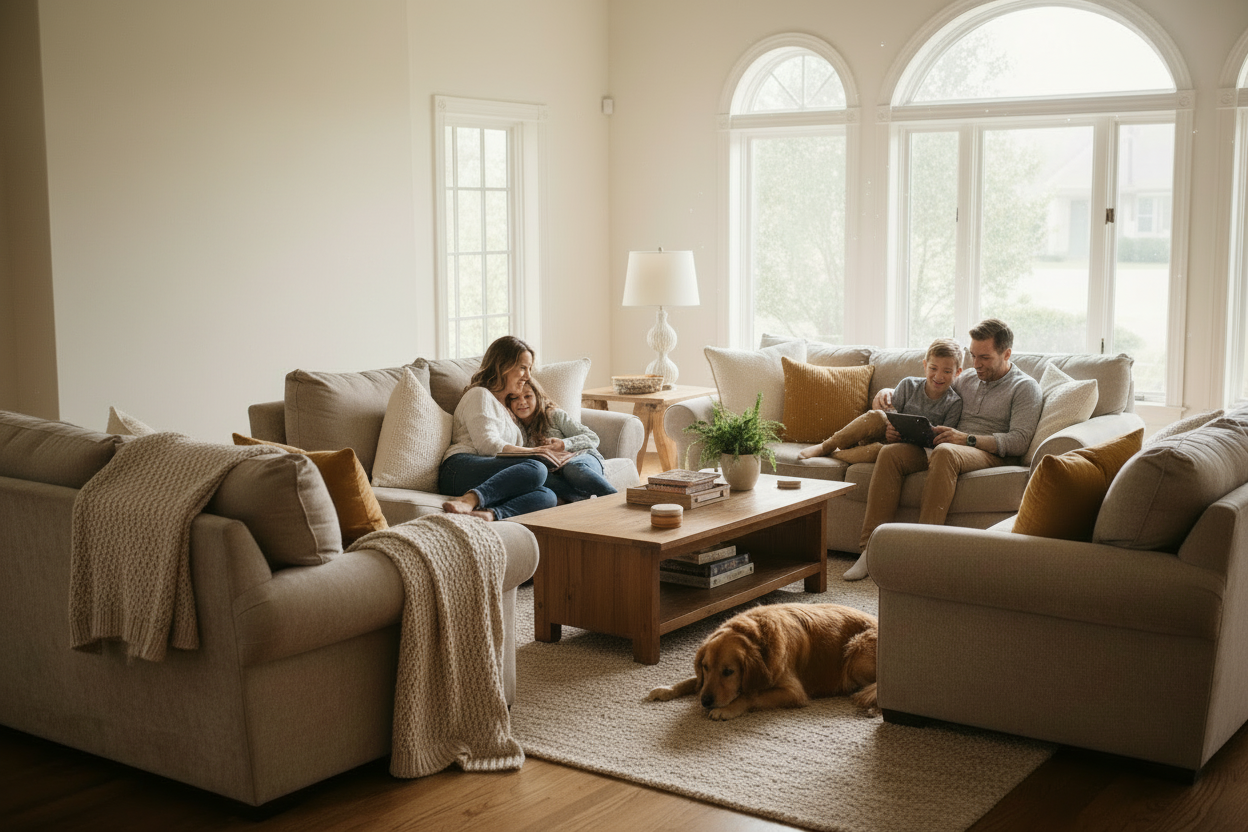 without a cheminy make it snowing outside